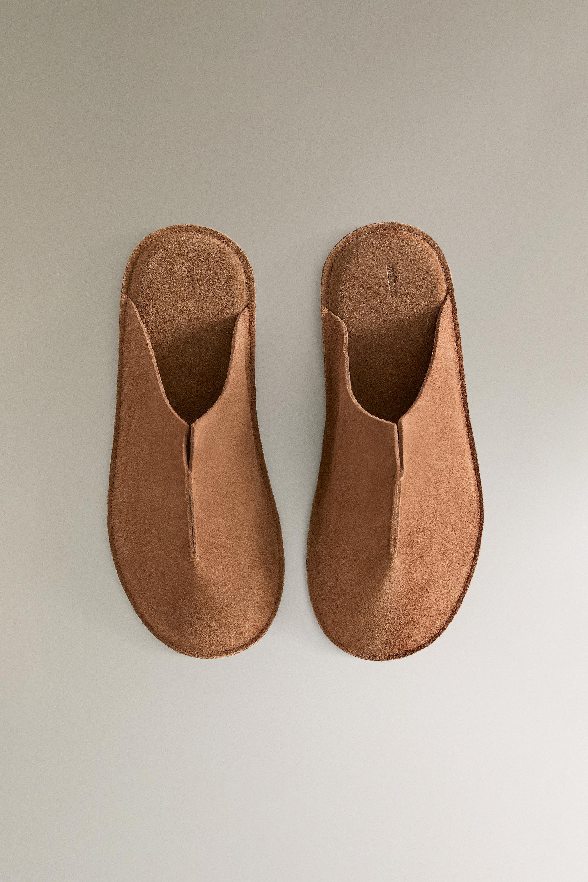 LEATHER MULE SLIPPERS